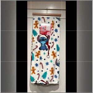 2025 Disney Christmas Stitch Plush Throw Blanket